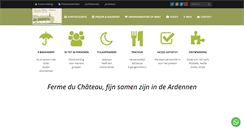 Desktop Screenshot of fermeduchateau.be